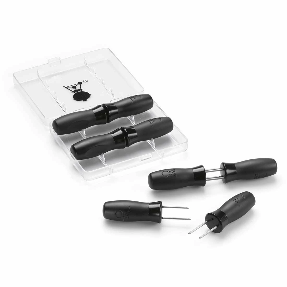 Weber Maiskolbenhalter-Set Schwarz 3 Weber Maiskolbenhalter-Set Schwarz