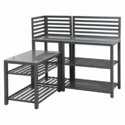 Siena Garden Texas Outdoorküche 3-tlg Aluminium Anthrazit Matt -Grillzubehör Verkäufe 2024 1310312 3