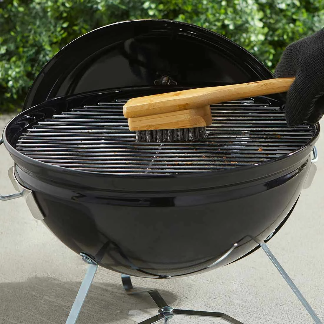 Weber Grillbürste Bambusholz 30cm Braun 6 Weber Grillbürste Bambusholz 30cm Braun – Bild 4