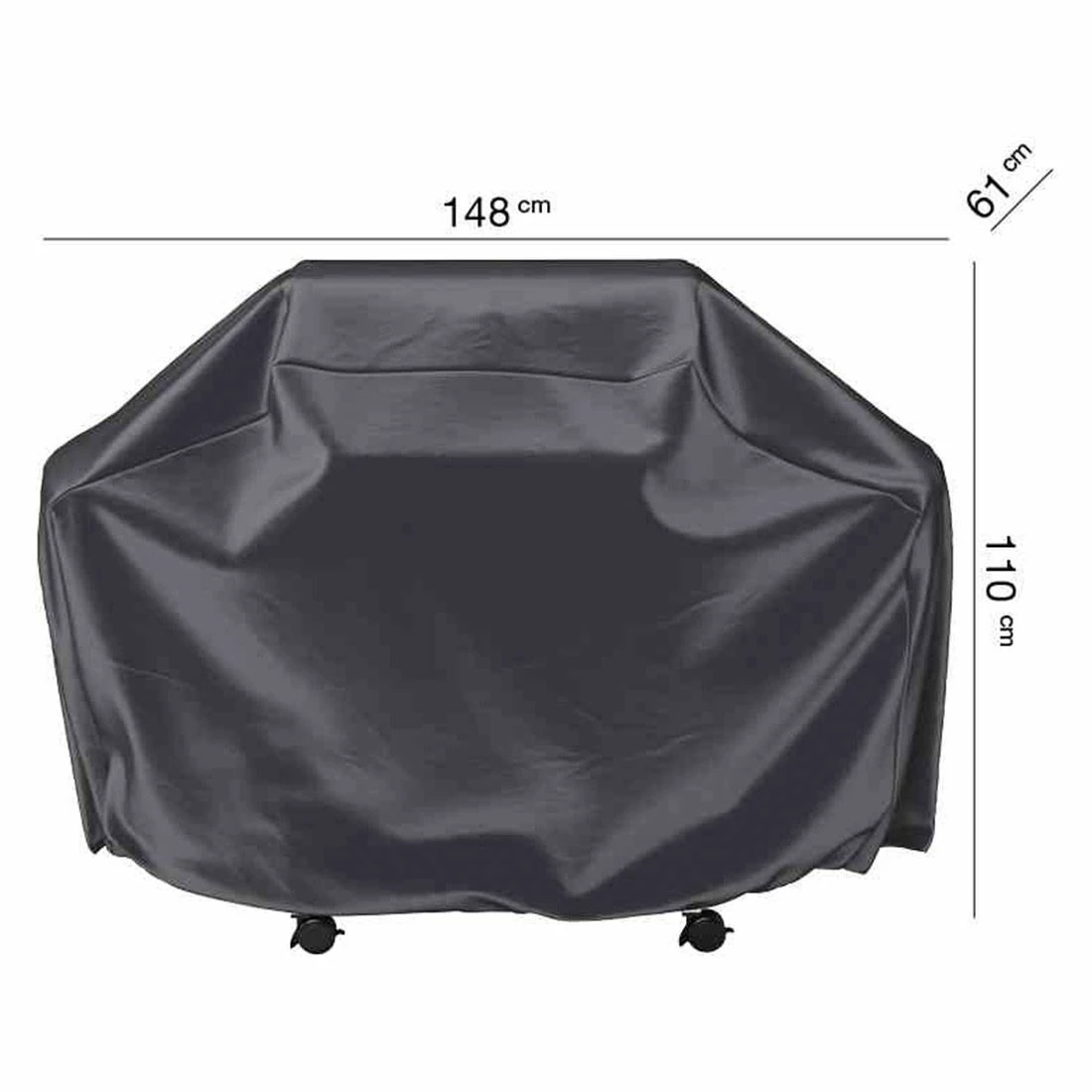 AeroCover Grillabdeckung 148x61x110cm Polyester Uni Anthrazit 3 AeroCover Grillabdeckung 148x61x110cm Polyester Uni Anthrazit