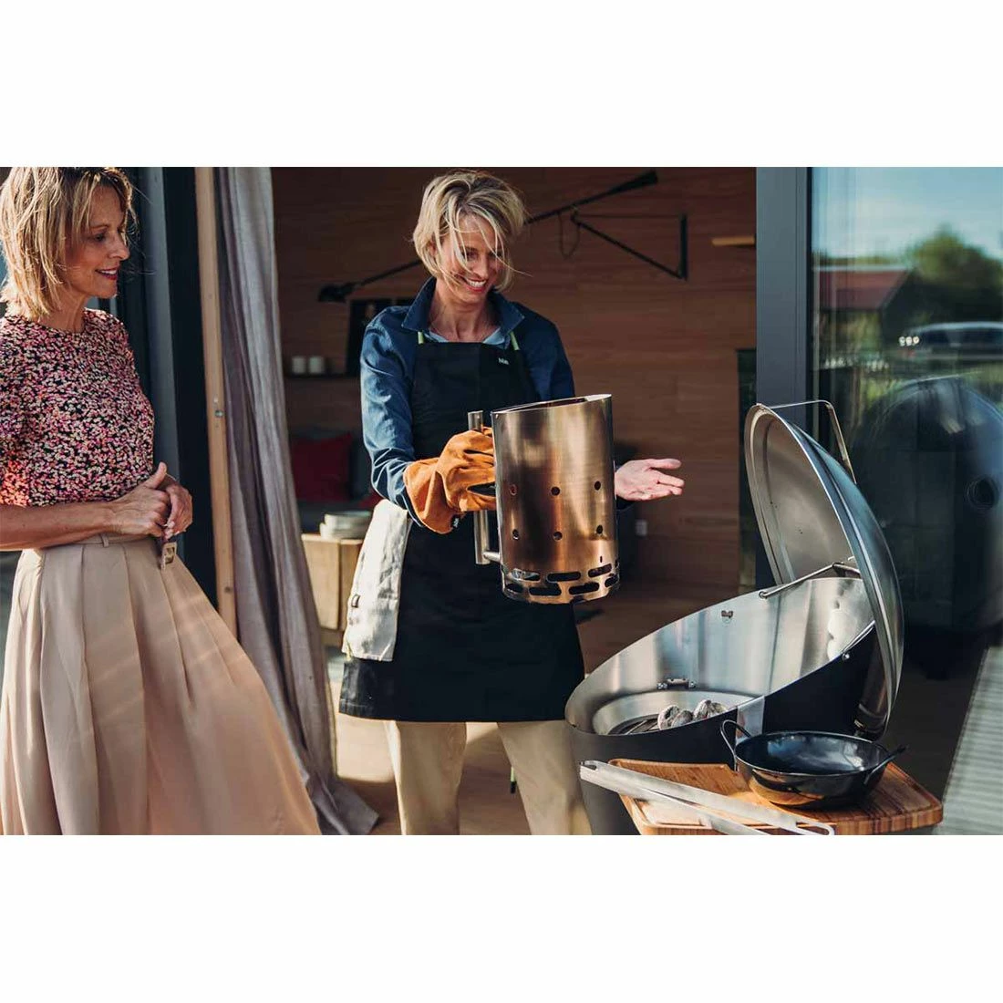 Höfats BBQ Starter Anzündkamin Silber 4 Höfats BBQ Starter Anzündkamin Silber – Bild 2