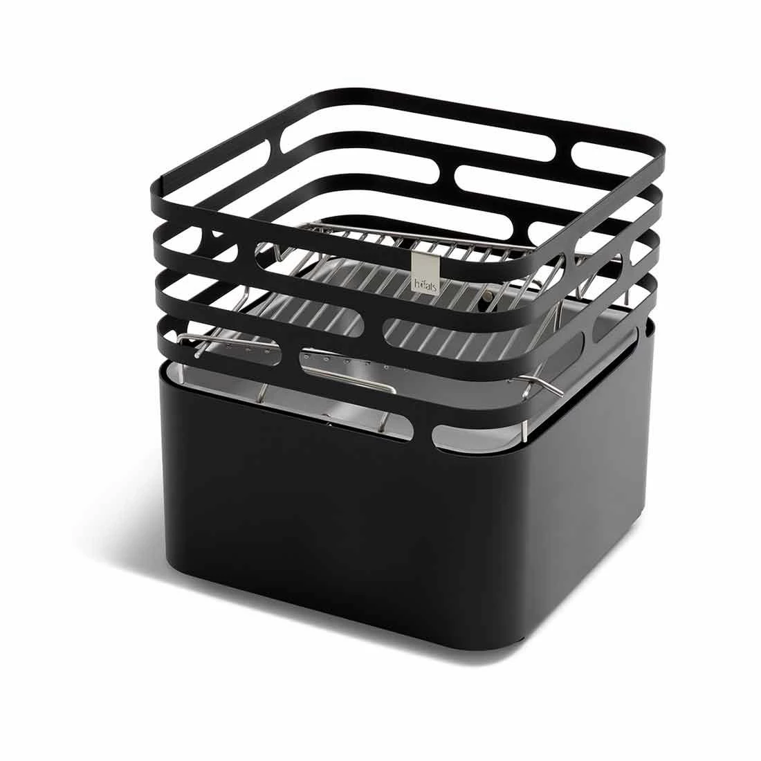 Höfats CUBE Grillrost Aus Edelstahl Zu Feuerkorb Cube Silber 5 Höfats CUBE Grillrost Aus Edelstahl Zu Feuerkorb Cube Silber – Bild 3