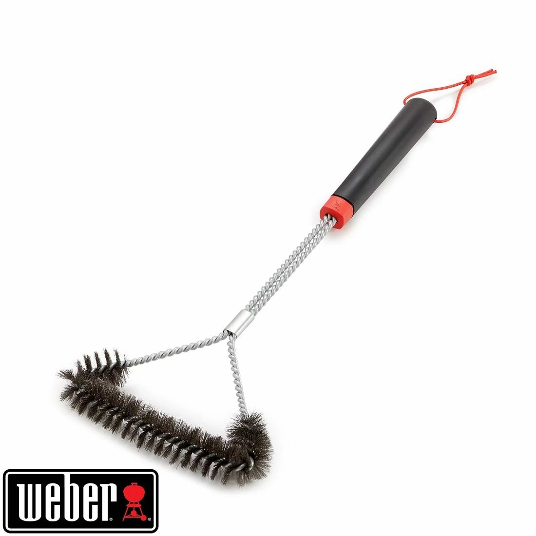 Weber Grillbürste Dreiseitig 46cm Edelstahl/Kunststoff Silber/Schwarz 3 Weber Grillbürste Dreiseitig 46cm Edelstahl/Kunststoff Silber/Schwarz