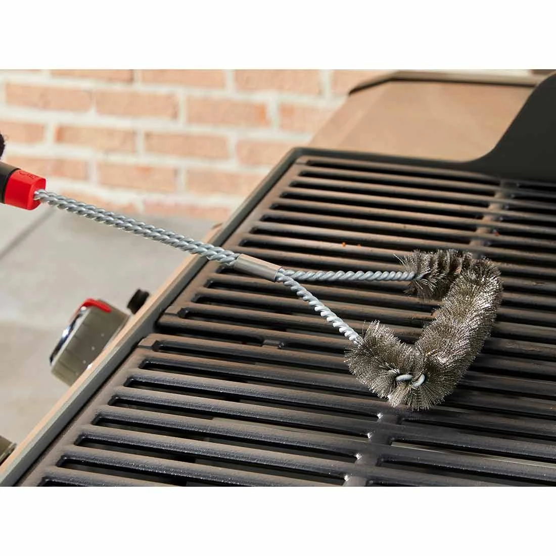 Weber Grillbürste Dreiseitig 46cm Edelstahl/Kunststoff Silber/Schwarz 4 Weber Grillbürste Dreiseitig 46cm Edelstahl/Kunststoff Silber/Schwarz – Bild 2